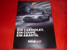 FIAT ABARTH 124 "GT" modelo especial folleto folleto Depliant Folleto 2018