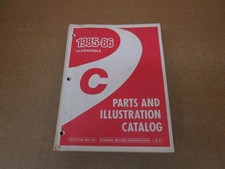 1985 1986 Oldsmobile 98 Regency Ninty-Eight parts catalog manual ORIGINAL book