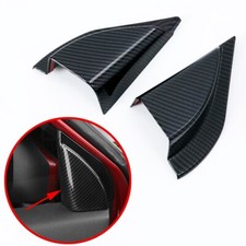 2X Carbon Fiber A-Pillar Cover Trim Parts For Mitsubishi Eclipse Cross 2018-2024