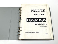 Original Honda Prelude 2nd Gen 1983-1987 Factory Parts Catalog Manual Si DX