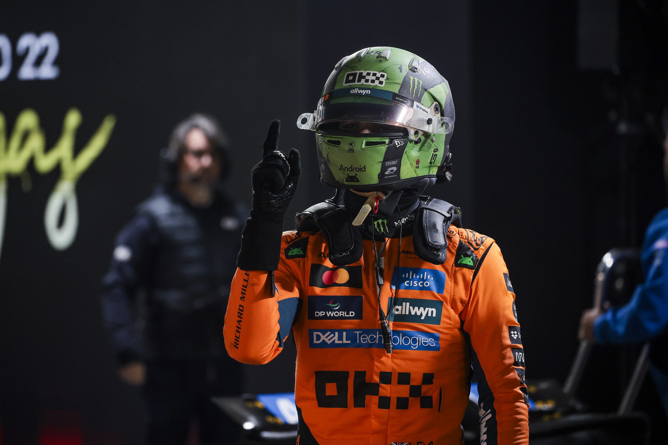 Lando Norris s’impose à Las Vegas : une pole sous la pluie