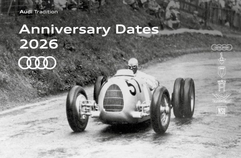 Audi célèbre son histoire : anniversaires marquants à l’horizon 2026