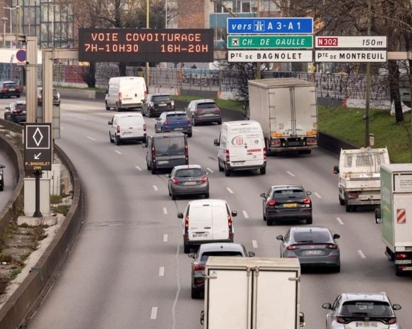 De verlaging van de snelheid op de ringweg levert... gemengde resultaten op. &copy; Gemeente Parijs