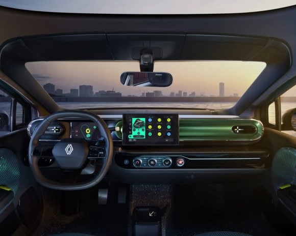 Vue aux places avant de la Renault Twingo E-tech &eacute;lectric &copy; Renault