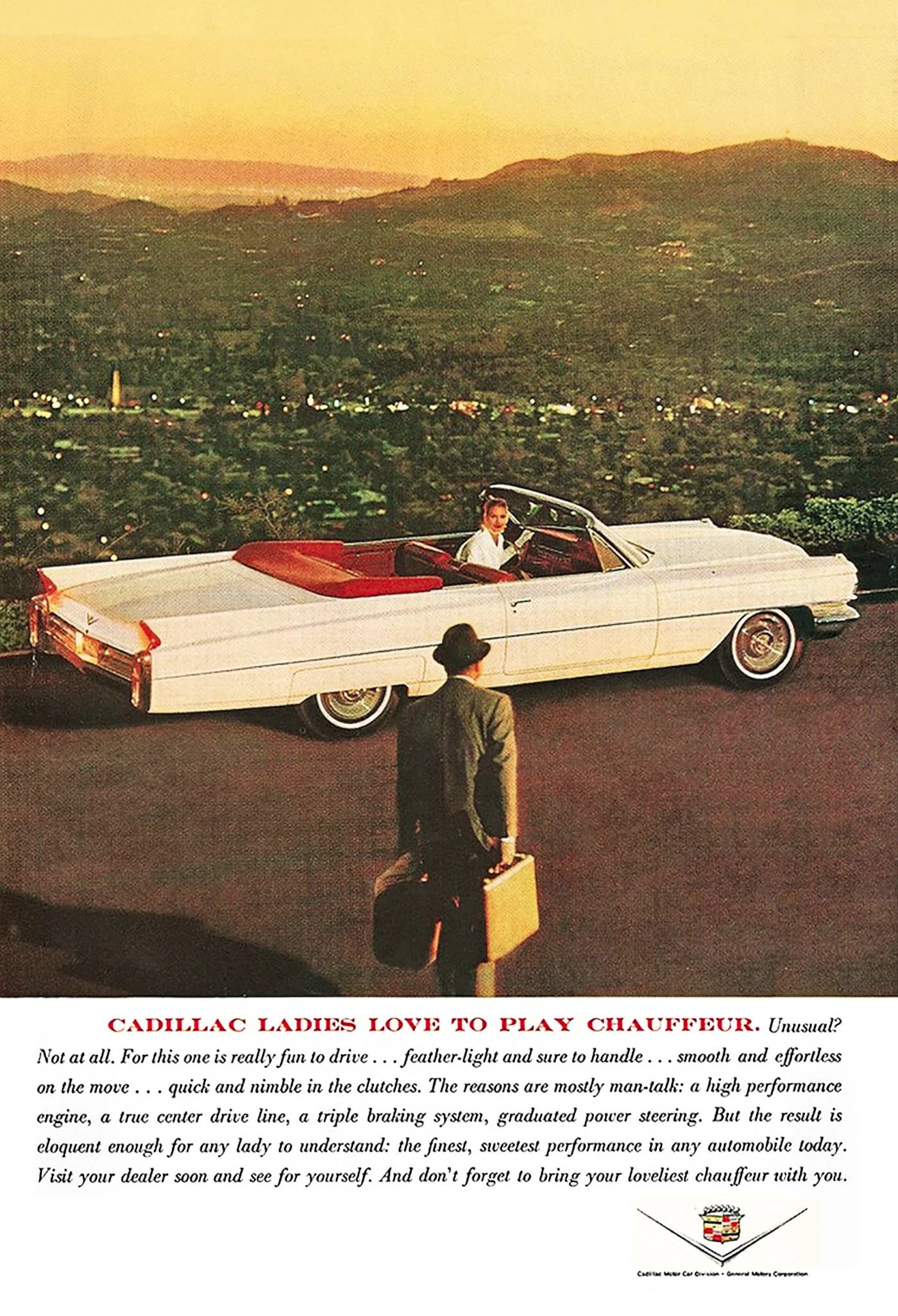 Reklama Cadillac kobieta kierowca