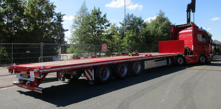 Wessels Transport Rijssen - 2016 Scania R450 6x2/4 tractor - 2025 Pacton low deck flatbed semi-trailer - 1