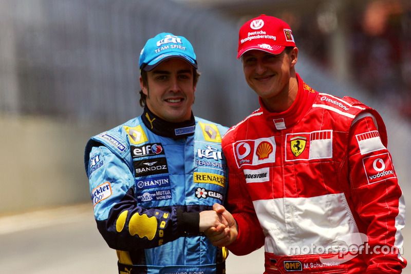 Fernando Alonso e Michael Schumacher