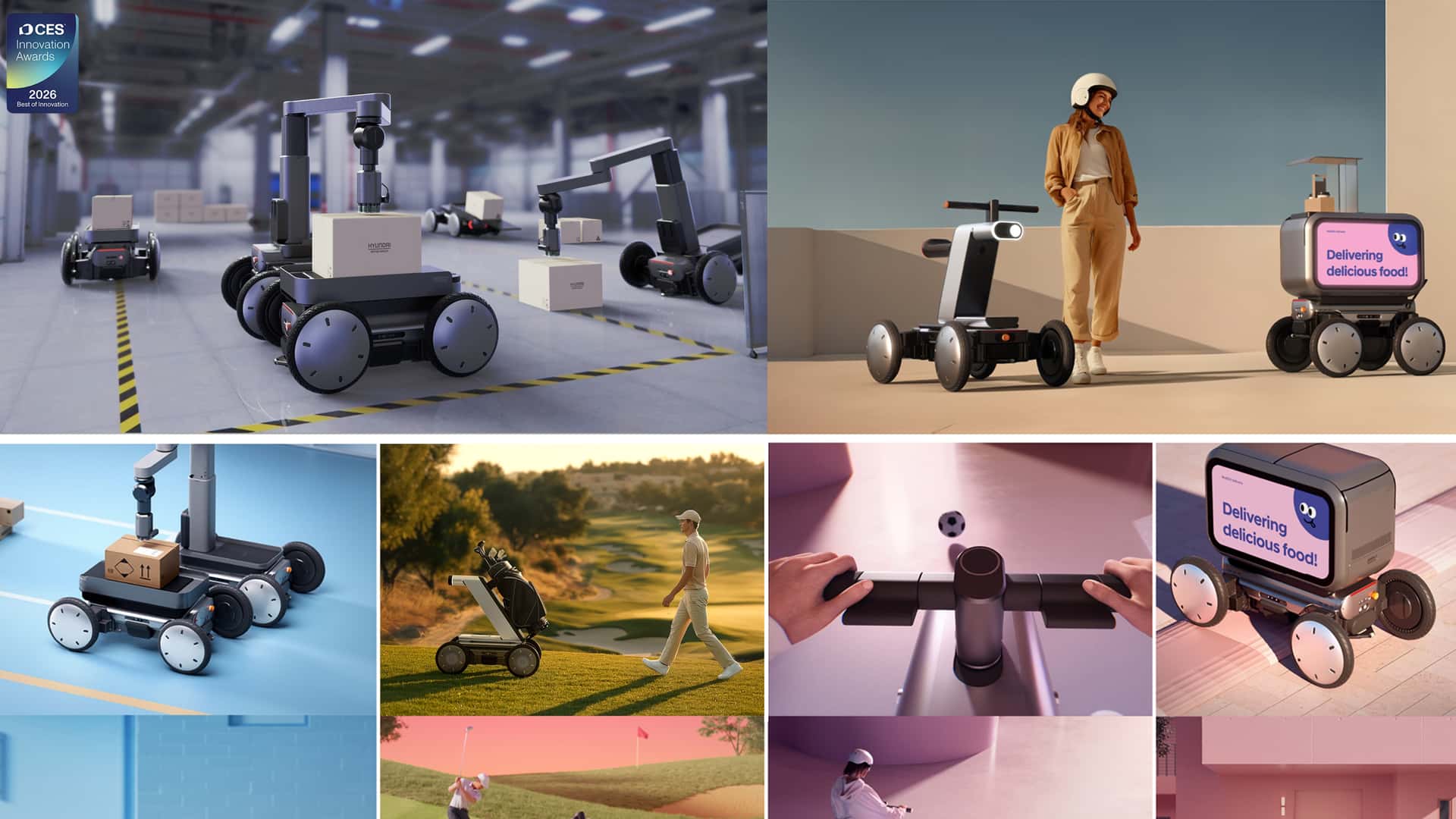 Hyundai также будет производить роботов под своим собственным именем, как этот концептуальный робот доставки MoBed.