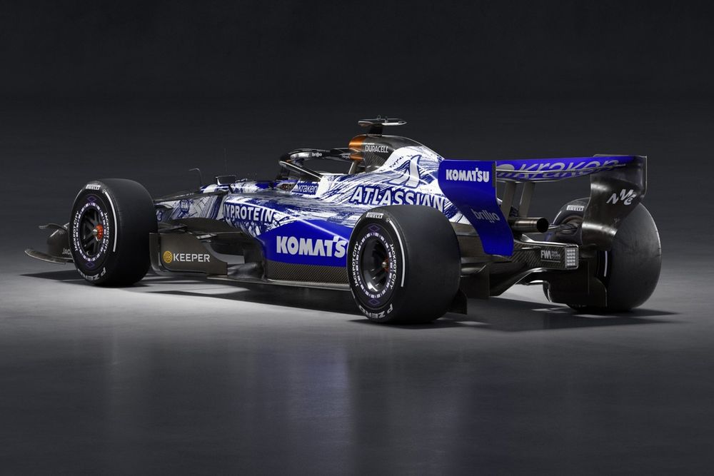 Williams heeft al een tijdelijke livery gepresenteerd voor de tests.