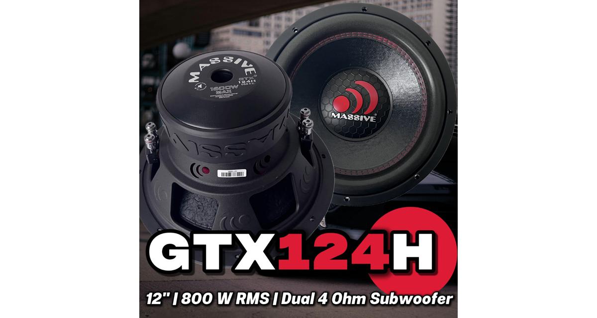Massive Audio : un subwoofer GTX124H qui bouscule le marché du car audio