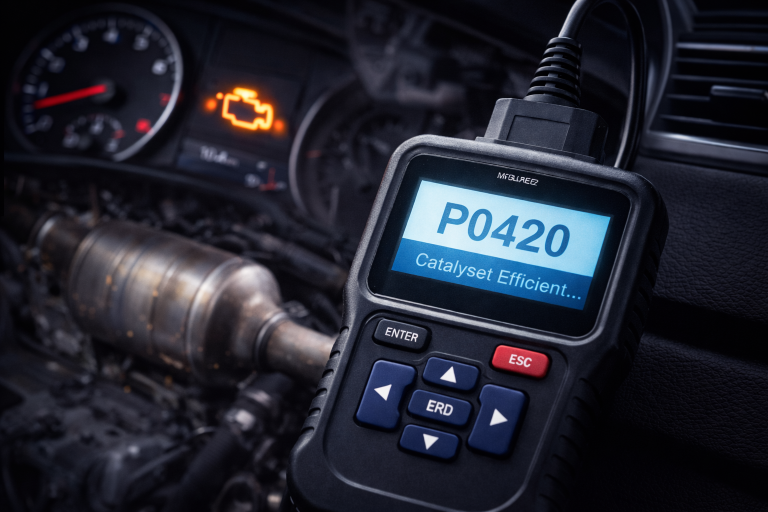 Code P0420 – Catalyseur efficacité insuffisante : causes et solutions