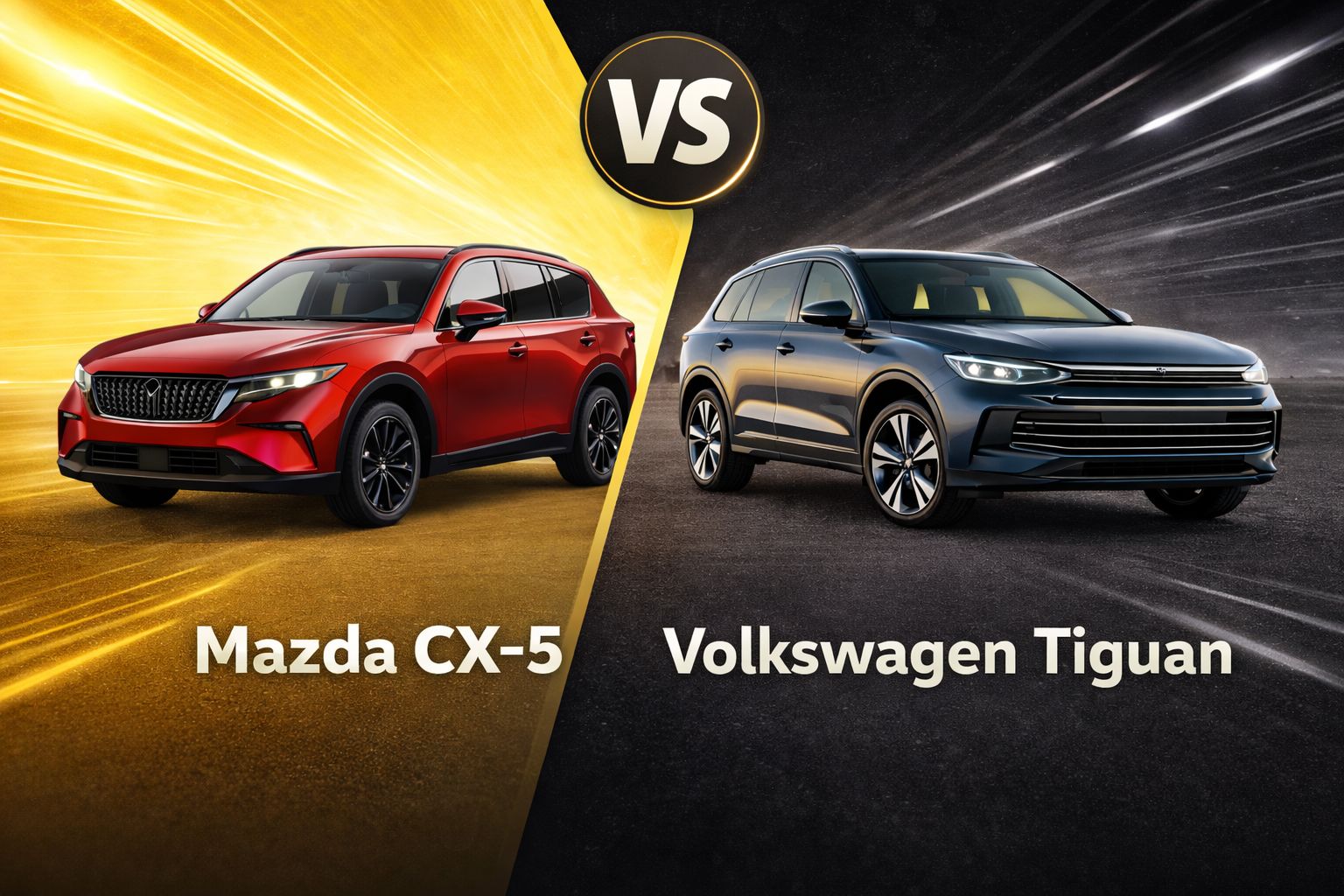Mazda CX-5 et Volkswagen Tiguan : duel de SUV hybrides au sommet
