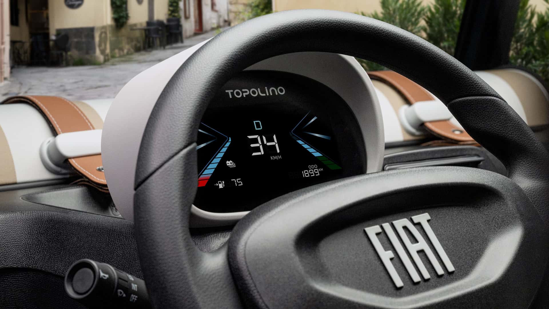 Fiat Topolino Corallo: elektryczny czterokołowiec w żywej kolorystyce