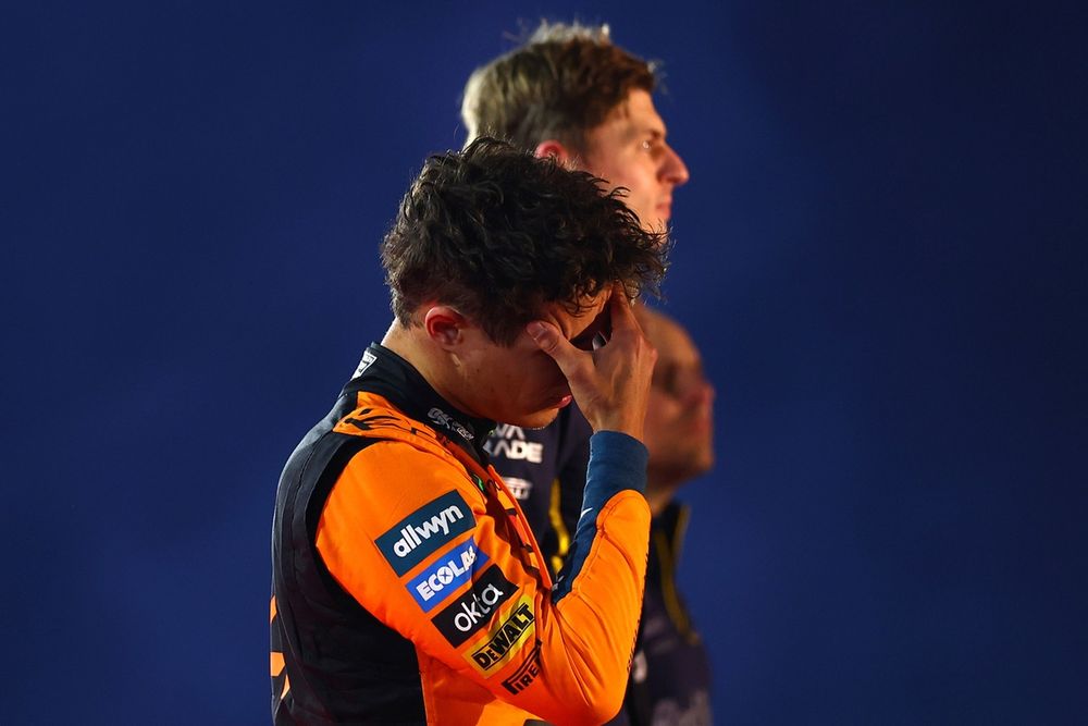 Sur le podium du GP de Las Vegas, Lando Norris savait d&eacute;j&agrave; qu'il allait &ecirc;tre disqualifi&eacute; de la course.