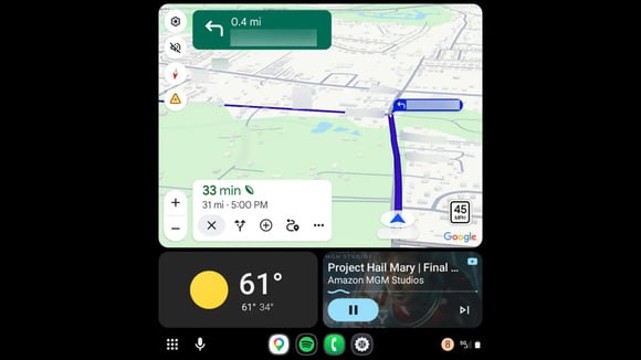 Voil&agrave;, comme vous pouvez le voir Youtube est l&agrave;. Si, si, en bas &agrave; droite et sans la vid&eacute;o ... &copy; 9to5Google