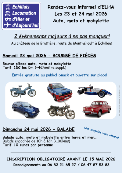 Rendez-vous informel avec bourses et balades