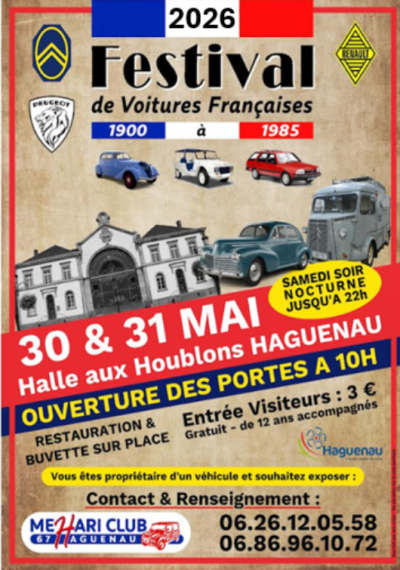 Festival de voitures françaises de 1900 à 1985