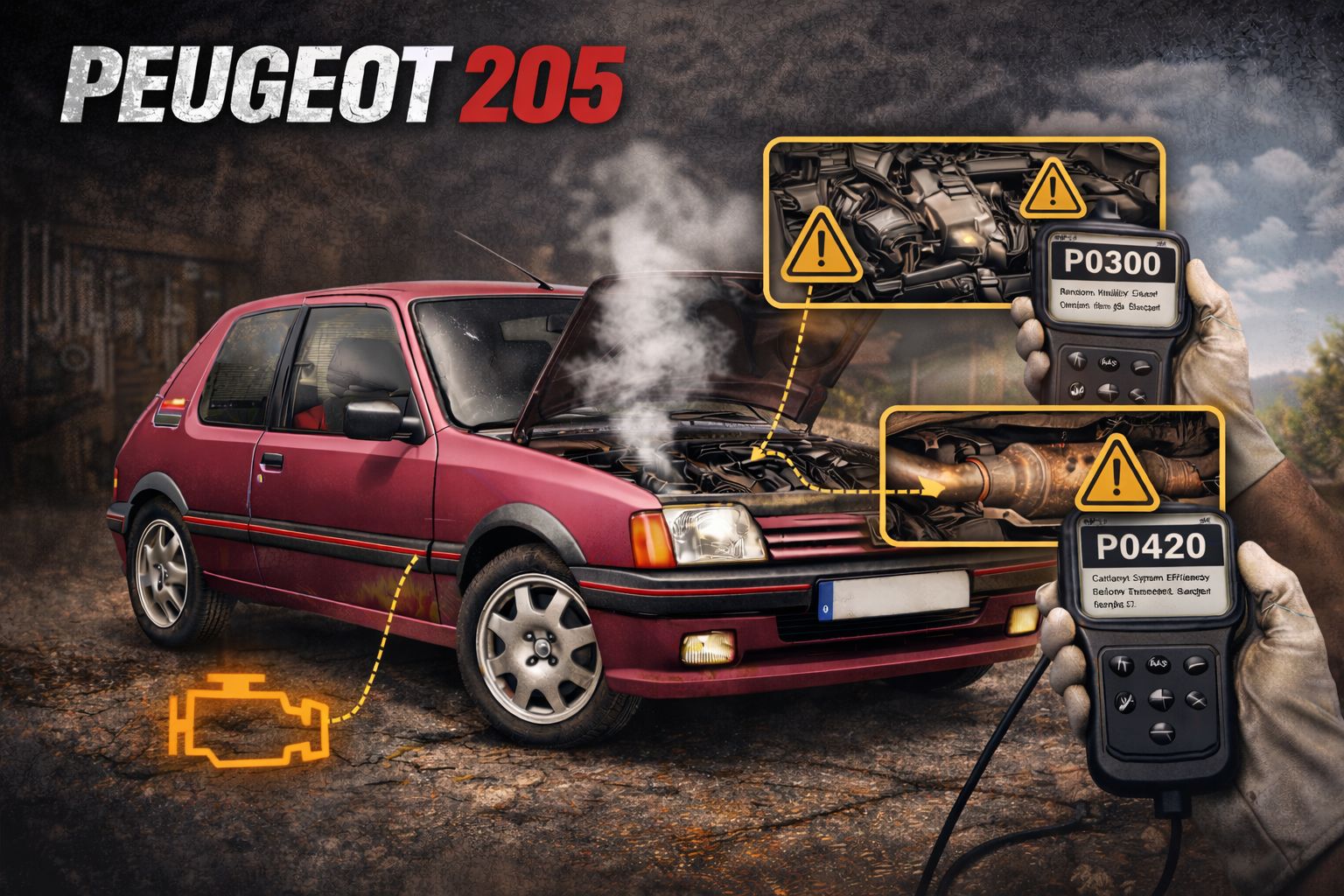 Peugeot 205 qui broute : quels défauts et quelles causes vérifier ?