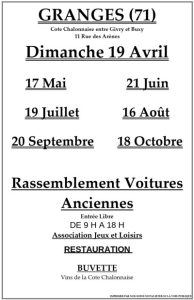 Rassemblement mensuel de voitures anciennes
