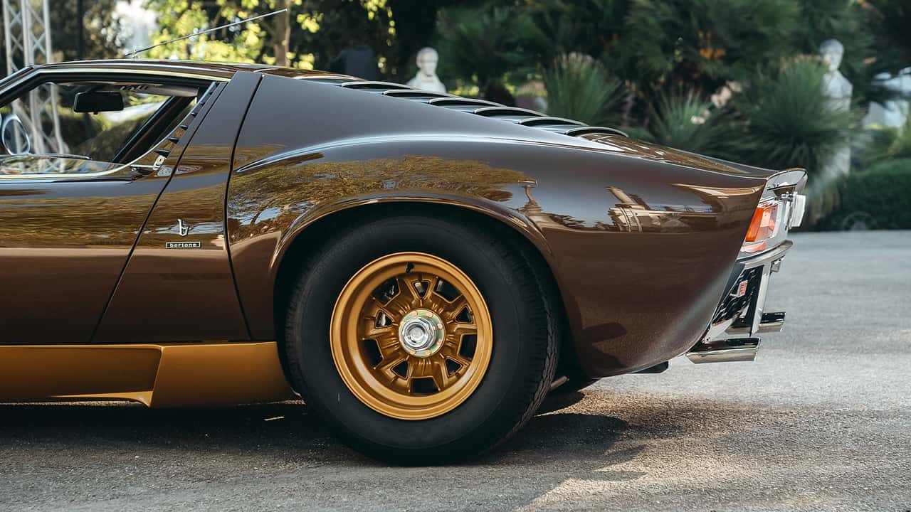 Lamborghini Miura SV (1972) &agrave; l&rsquo;Anantara Concorso Roma