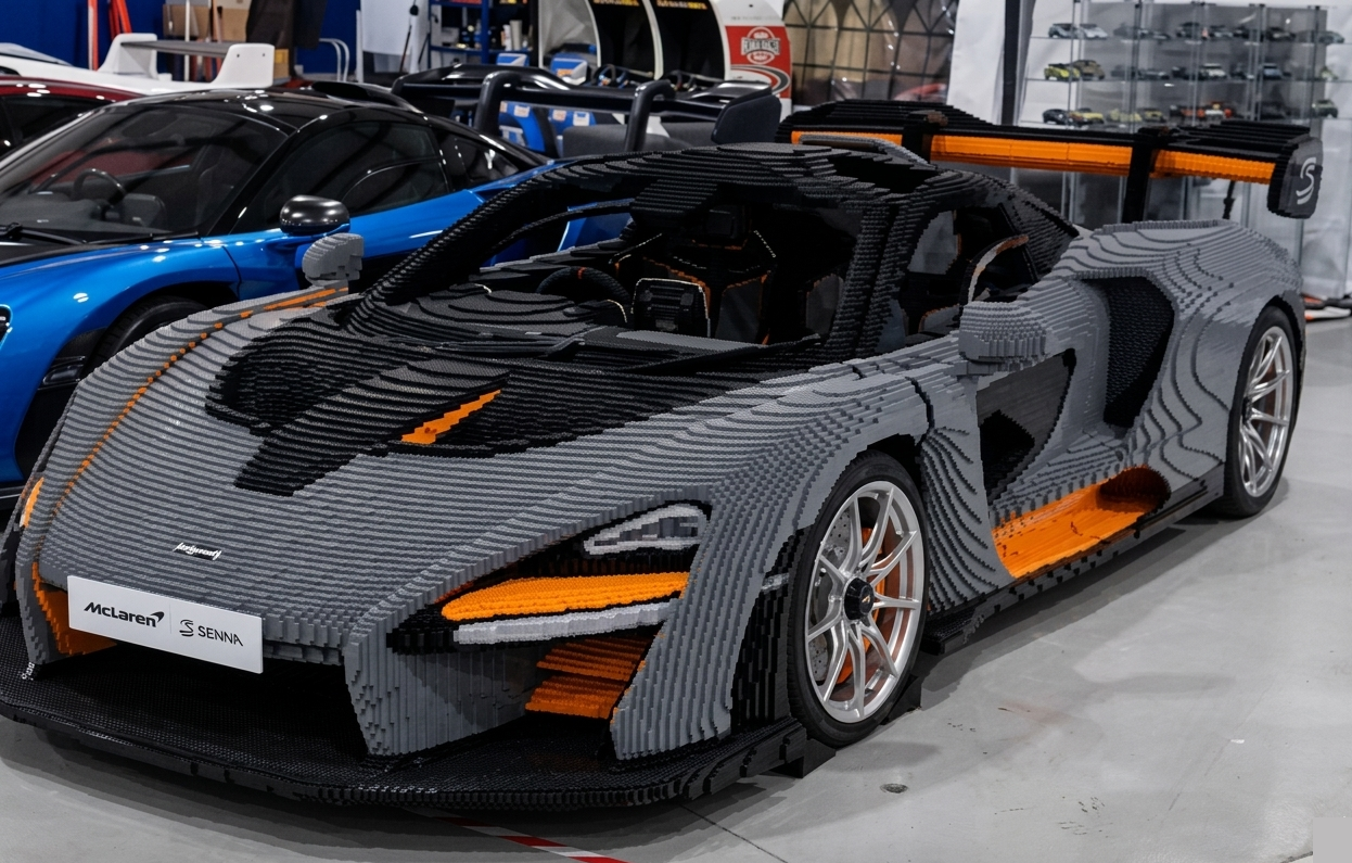 Une McLaren Senna grandeur nature en Lego qui démarre et rugit !
