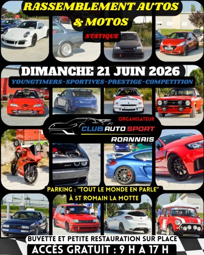 Rassemblement annuel Club Auto Sport Roannais