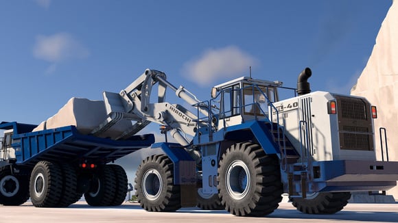 BeamNG.drive permet de piloter des véhicules parfois très insolites comme des engins de chantier. © BeamNG GmbH