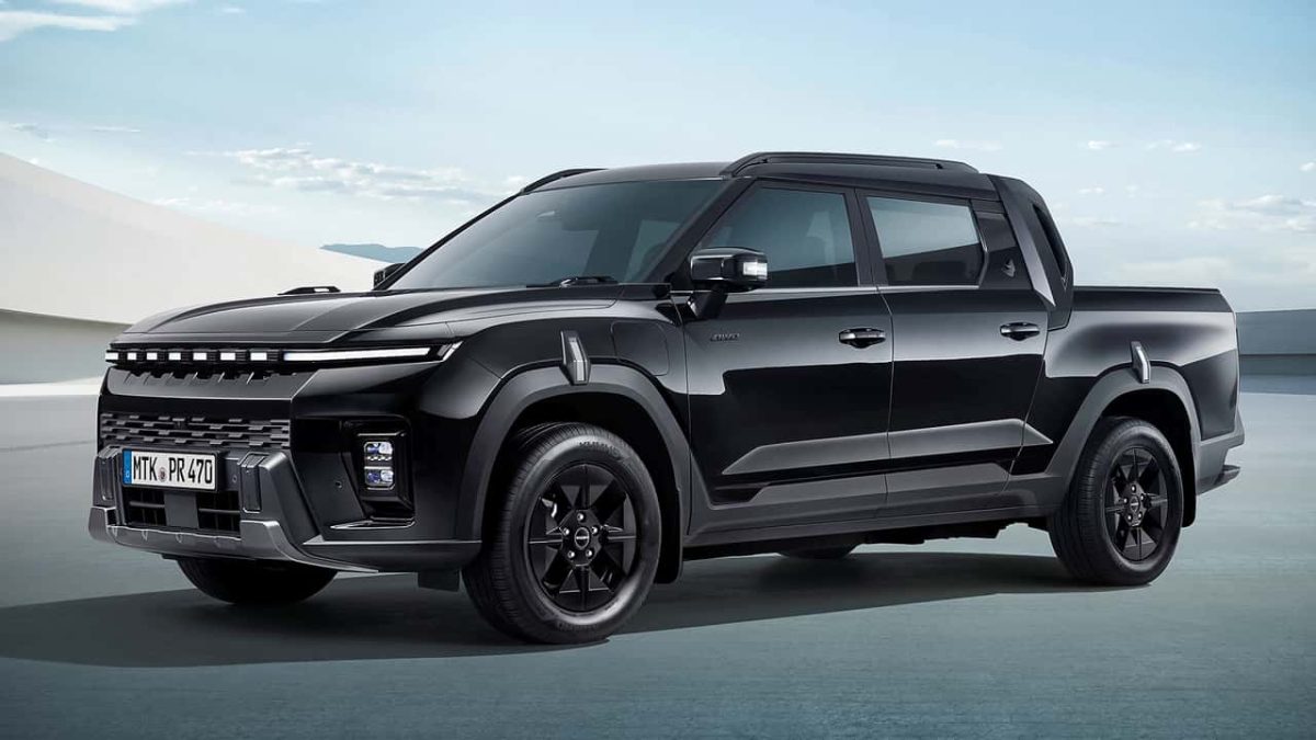 KGM Musso EV : la version « Black Edition » électrise le pick-up coréen