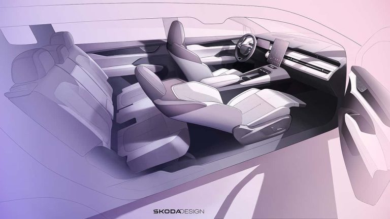 Skoda Peaq : le nouveau SUV 7 places électrique révèle un intérieur audacieux