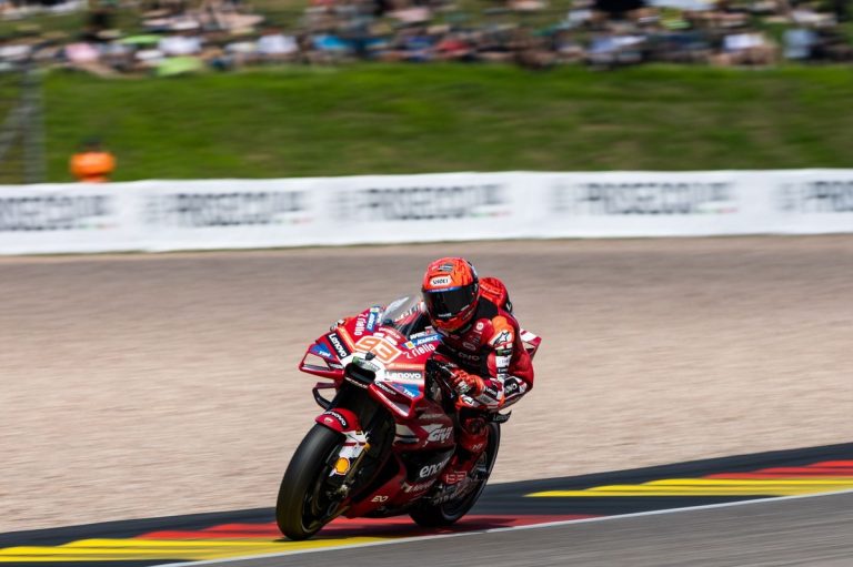 MotoGP : Márquez s’offre le warm-up, Di Giannantonio chute lourdement